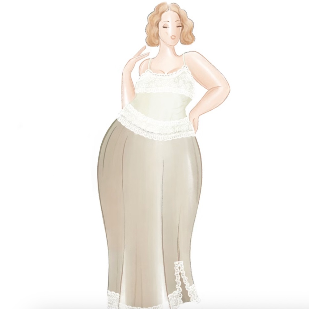 DJERF AVENUE - REMAKE Collection-- Dream Tank Top Cloud - White Lace